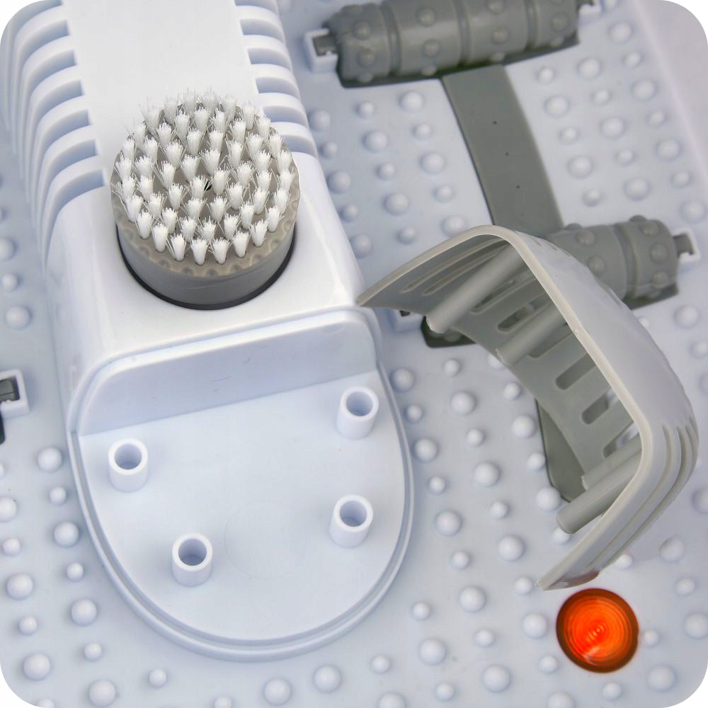 Elektrinis pėdų masažuoklis vandens, burbuliukų, vibracijos, sausam naudojimui