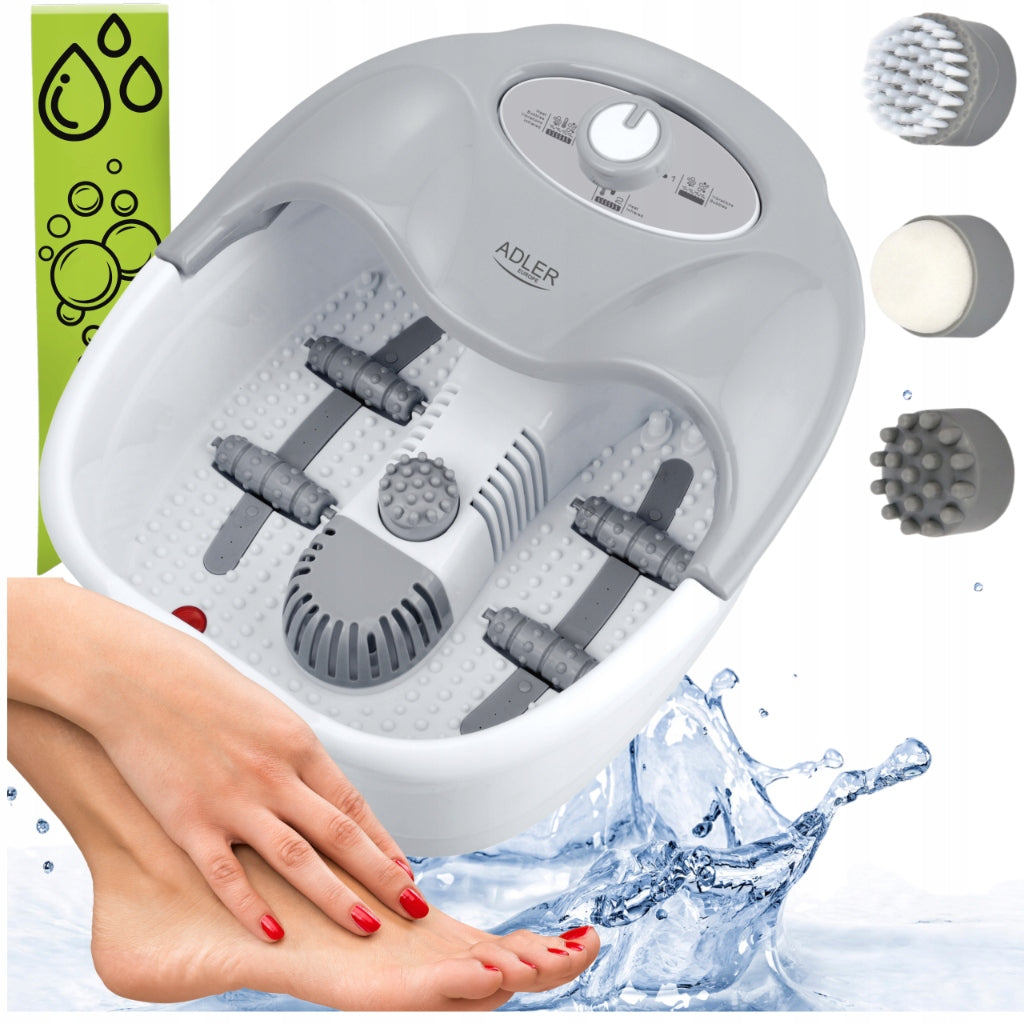 Elektrinis pėdų masažuoklis vandens, burbuliukų, vibracijos, sausam naudojimui