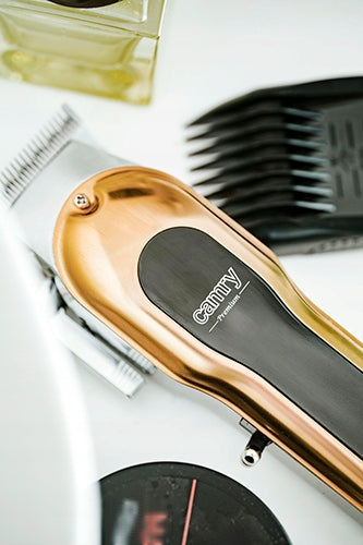 Plaukų kirpimo mašinėlė, smulki buitinė technika, LED, 4 antgaliai, USB įkrovimas