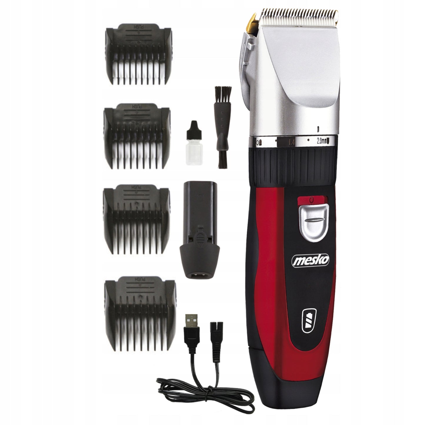 Belaidė gyvūnų (šunų, kačių) plaukų kirpimo mašinėlė, kuri netraukia kailio