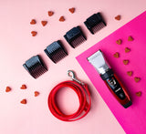 Belaidė gyvūnų (šunų, kačių) plaukų kirpimo mašinėlė, kuri netraukia kailio