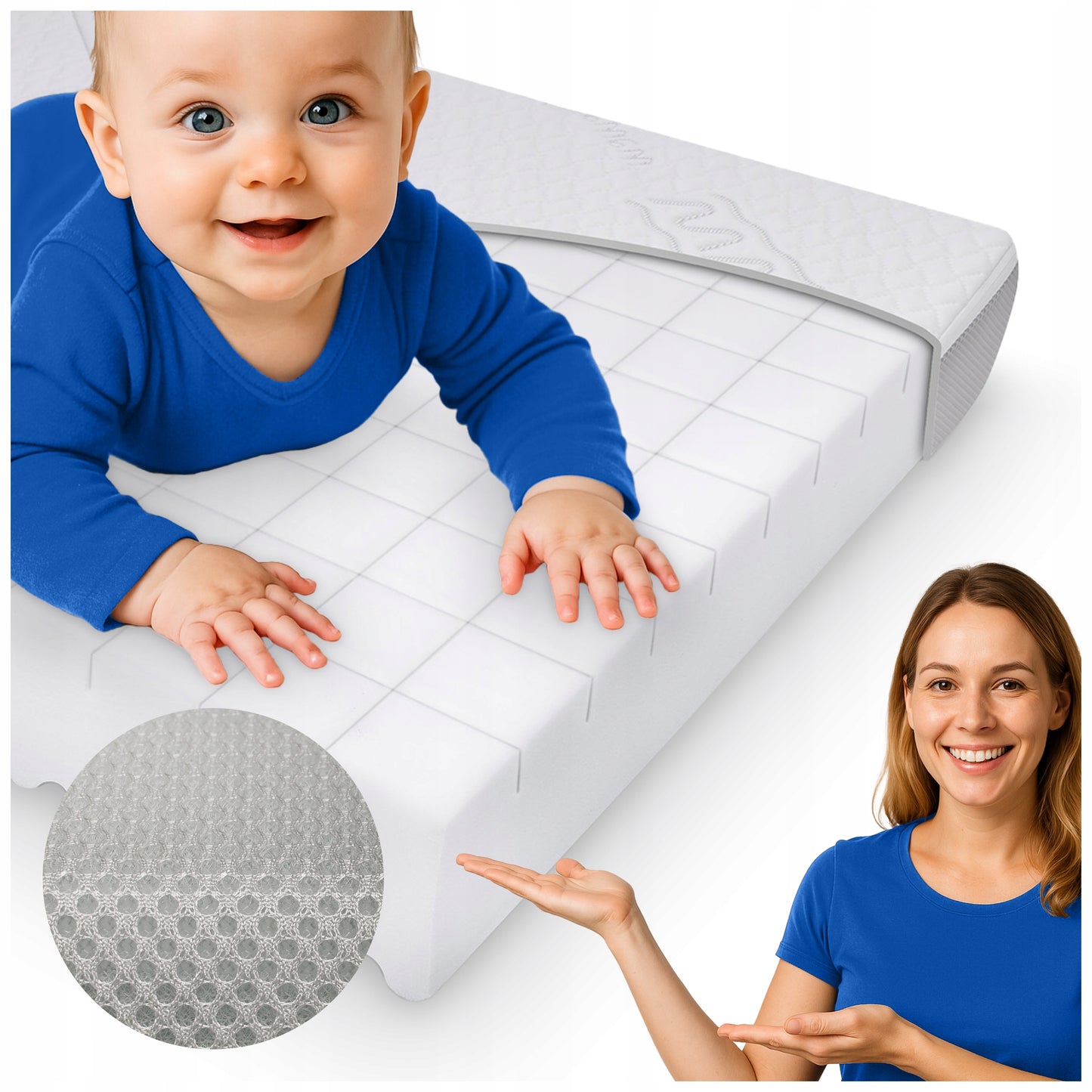 Čiužinys 120x60 putų plastiko kietas vaikiškas 60x120 cm kūdikiui