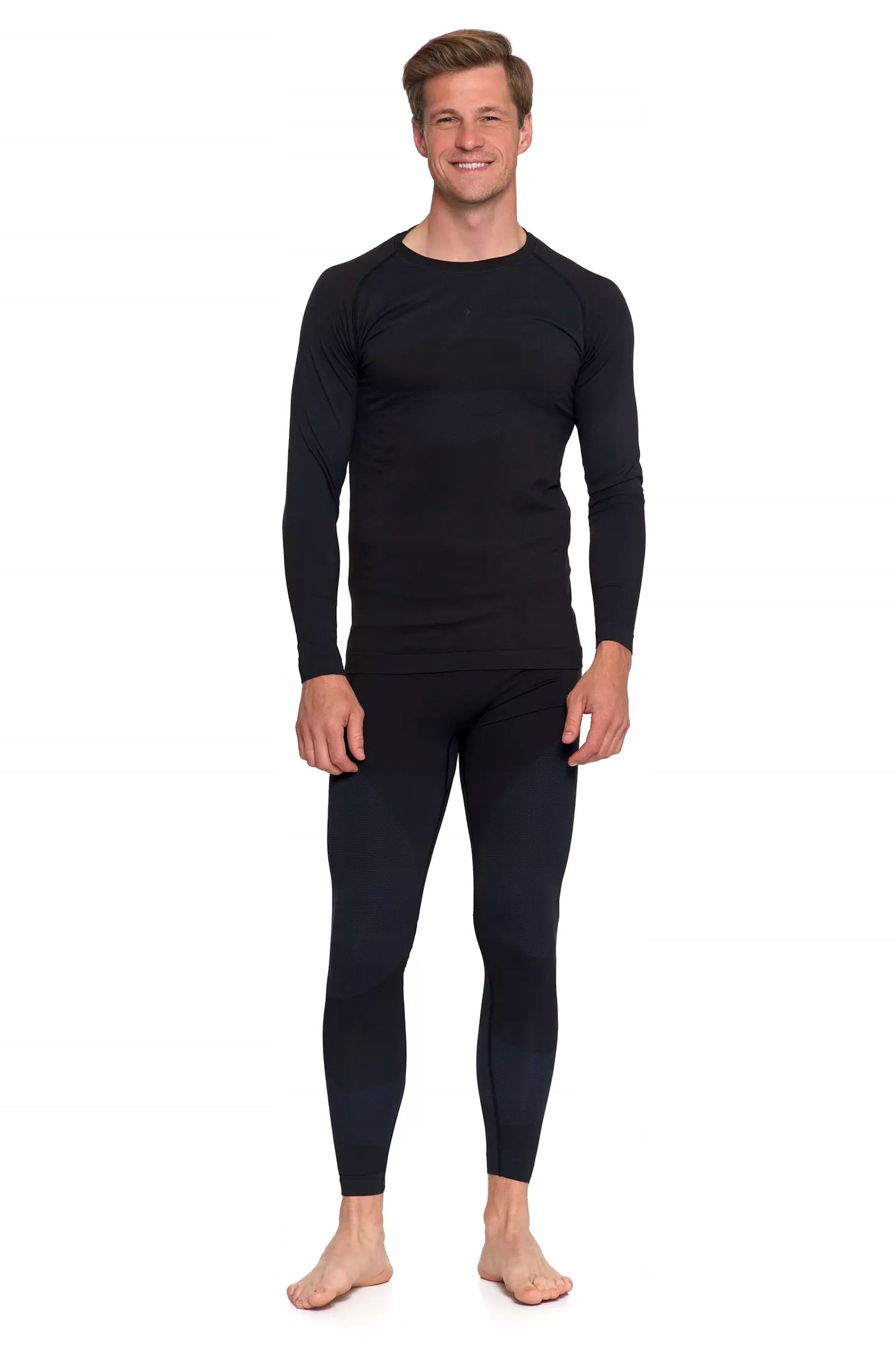 Vyriški termoaktyvūs apatiniai Maraj džemperis+kelnės KMT7000-003 juoda L