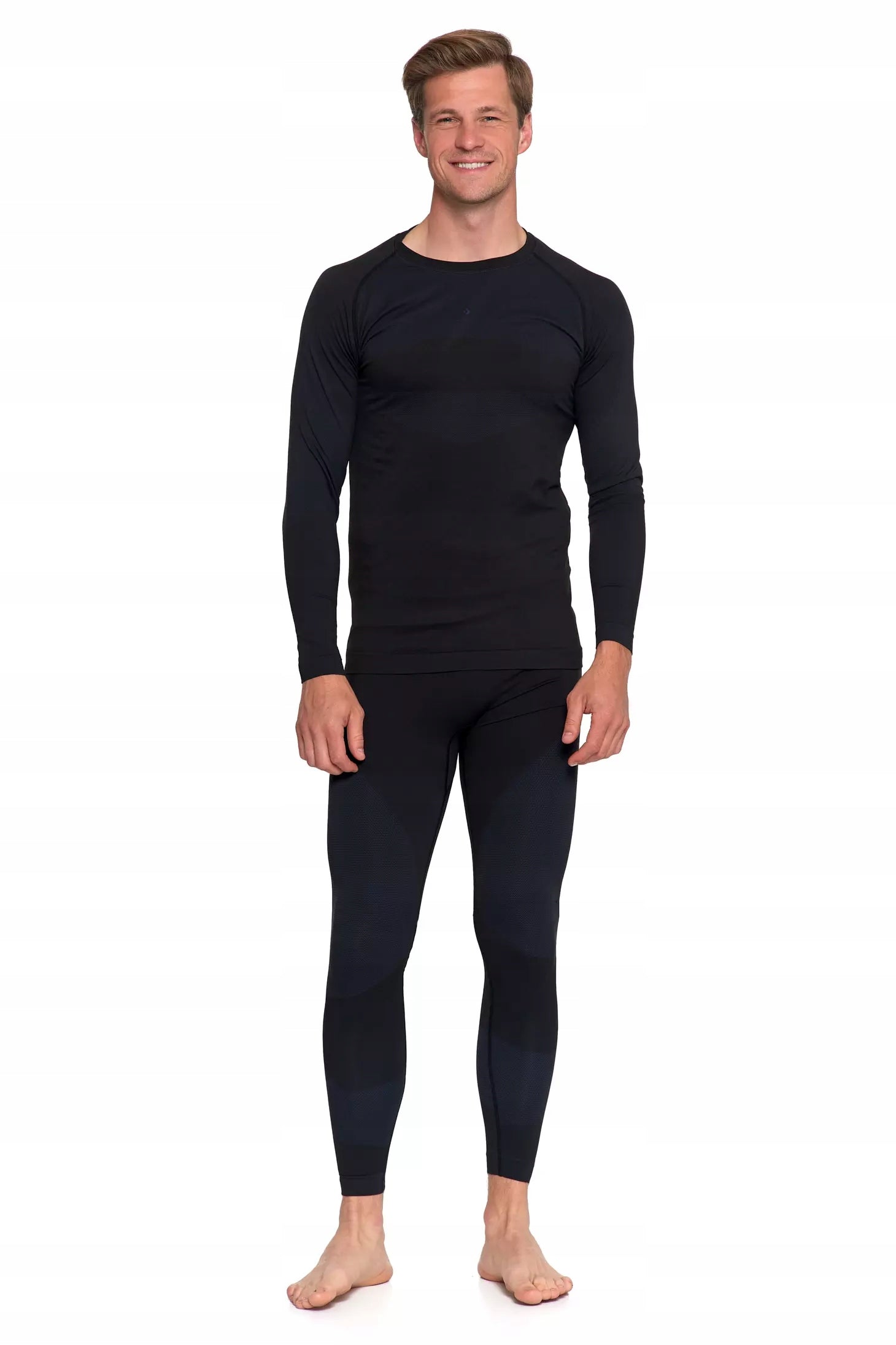 Vyriški termoaktyvūs apatiniai Maraj džemperis+kelnės KMT7000-003 juoda L