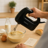Rankinis virtuvinis kombainas maišytuvas, 750W, 5 greičiai, Turbo, juodas