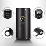 Elektrinis kavos malūnėlis 150W 75g plieniniai ašmenys juodos aukso spalvos