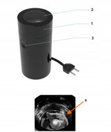 Elektrinis kavos malūnėlis 150W 75g plieniniai ašmenys juodos aukso spalvos