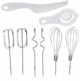 Galingas virtuvinis rankinis maišytuvas 900W, 5 greičių, su 6 antgaliais, švelnus paleidimas