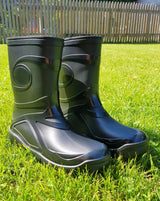 Madingi Vyriški Lietaus Batai PVC Demar Young 2 Jaunimo Gumos Batai Black Juodi 38 DEMAR