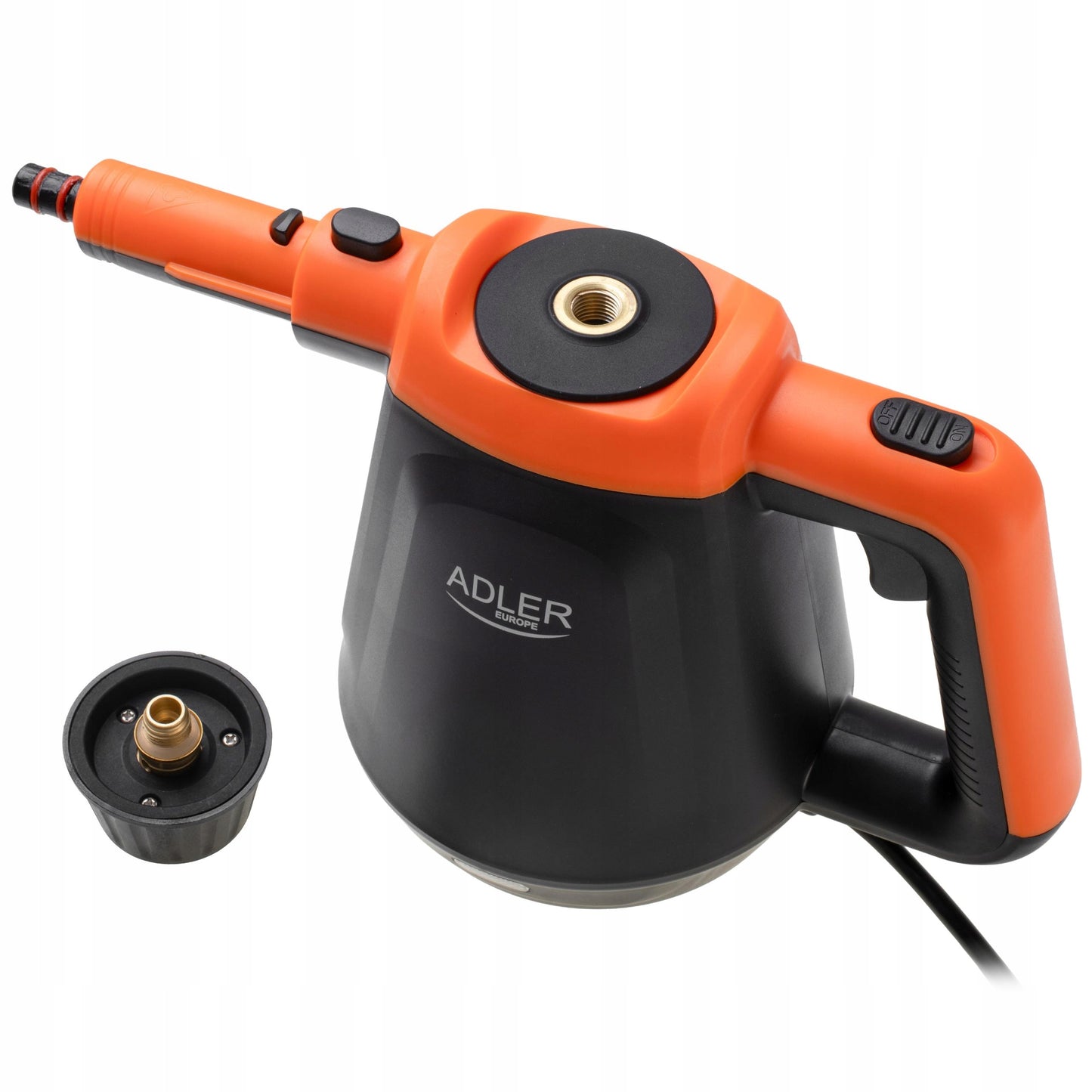 Garų valytuvas su prailginimu ir priedų rinkiniu Adler AD7038 BO