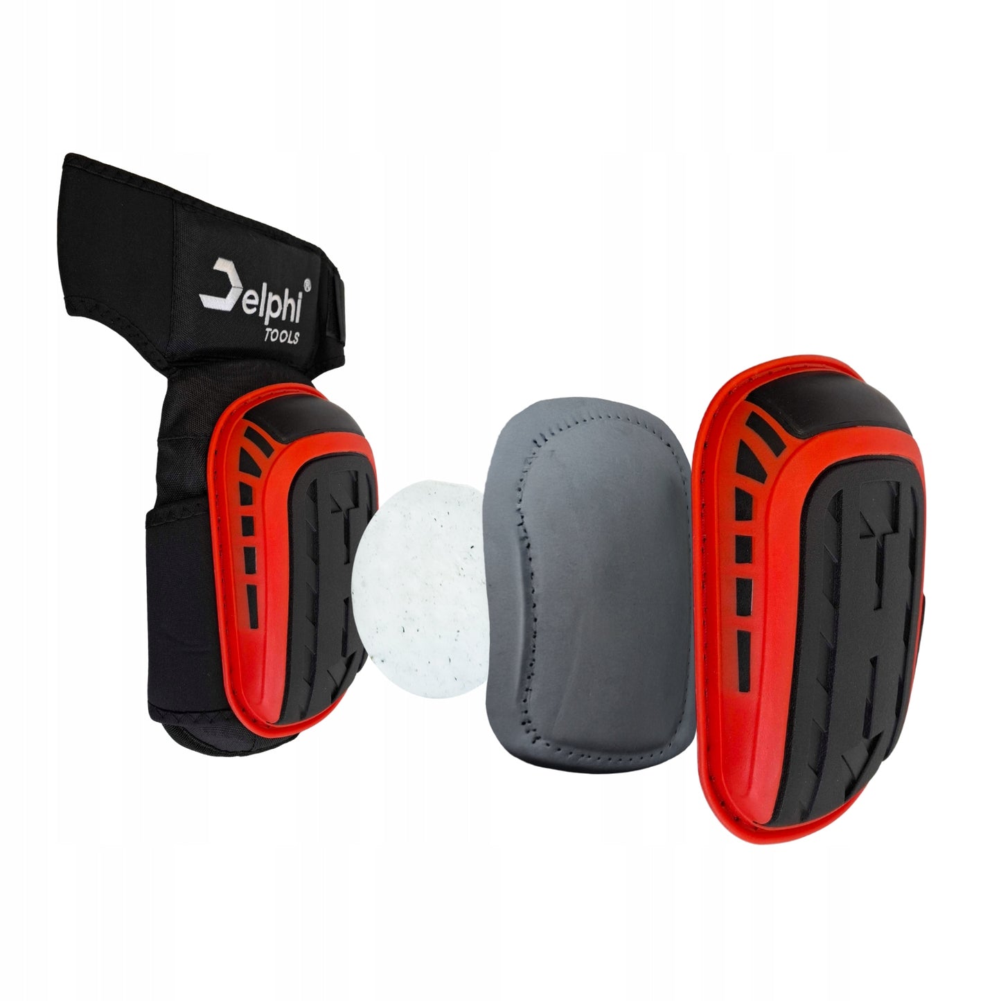 DARBININKŲ DARBINĖS KELENĖS SU GELIO PAGALVĖLĖMIS, STATYBININKŲ APSAUGA, STIPRIOS APSAUGINĖS