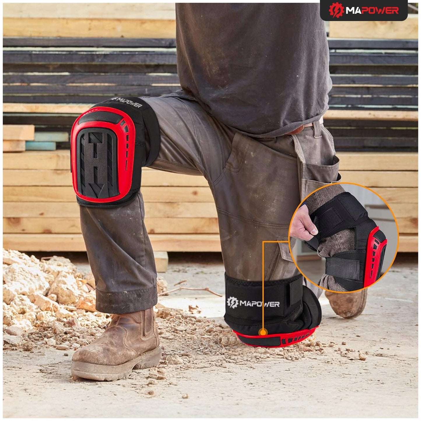 DARBINĖS KELYNIŲ APSAUGOS SU GELIU SODUI, STATYBOMS MAPOWER