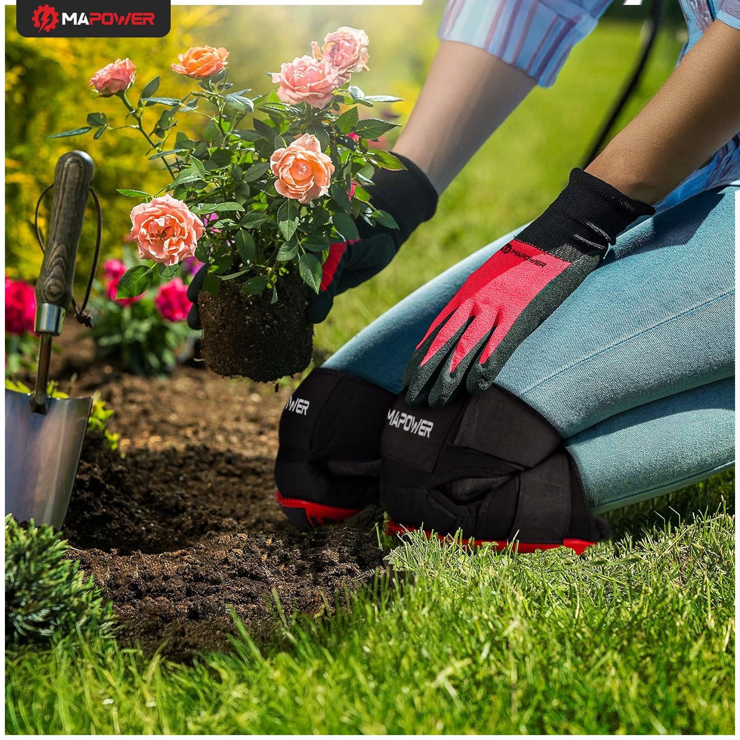 DARBINĖS KELYNIŲ APSAUGOS SU GELIU SODUI, STATYBOMS MAPOWER