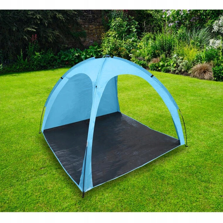 Paplūdimio palapinė nuo saulės, kelioninė, su dėklu, vėjalentė, paplūdimiui, sodui