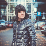 NANDY Vyriška piloto kepurė Žieminė AUSINĖ Labai šilta žiemos kepurė SPALVOS