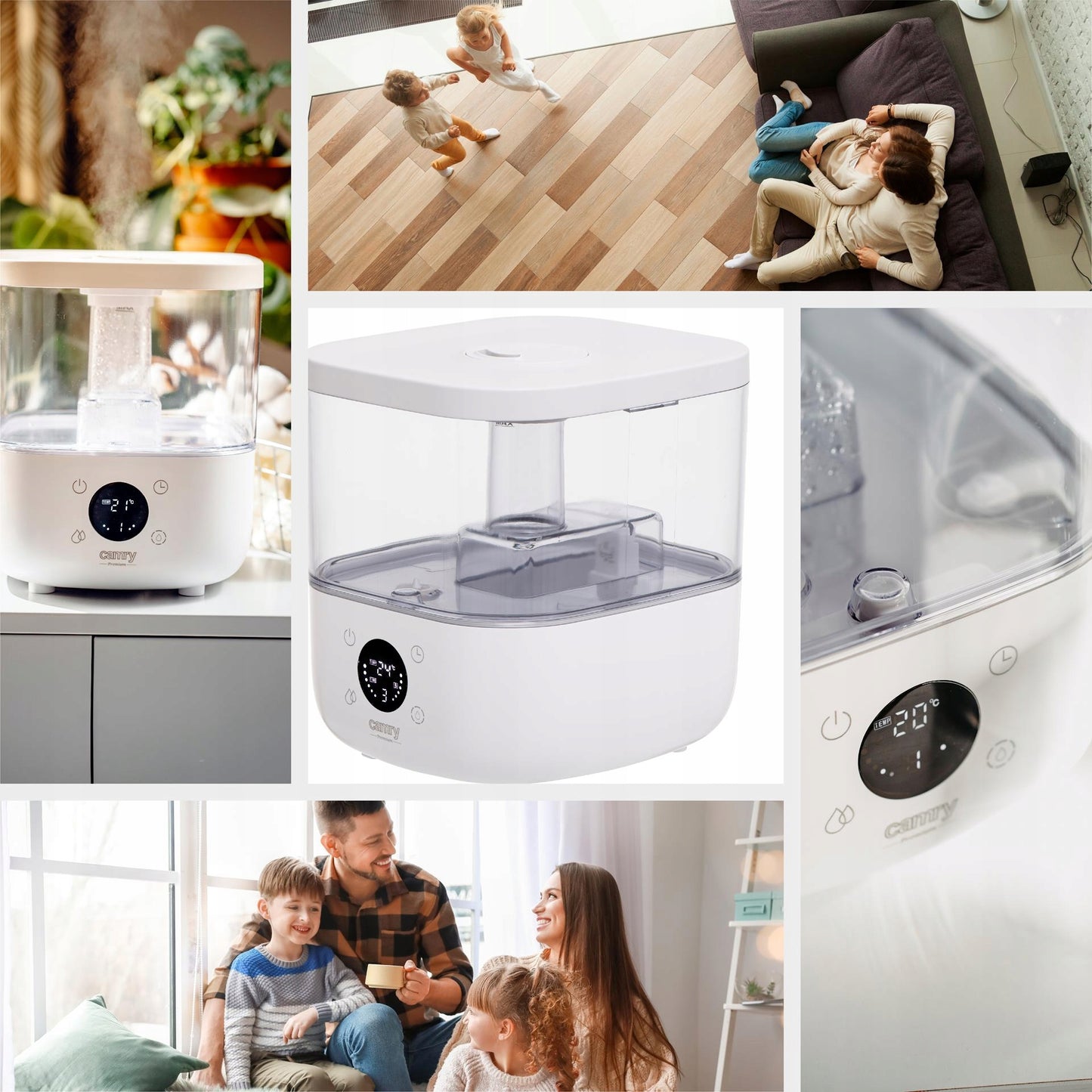 Ultragarsinis oro drėkintuvas su kvapų difuzoriumi, aromaterapija Camry