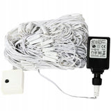 Mėlyna šviečianti tinklinė užuolaida-girlianda, 180 LED, Kalėdinė girlianda