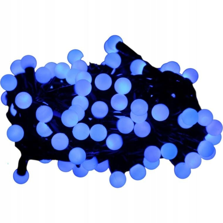 Mėlynos Kalėdinės lemputės ant laido 100 LED perliukų 5,5 m GOLIAT