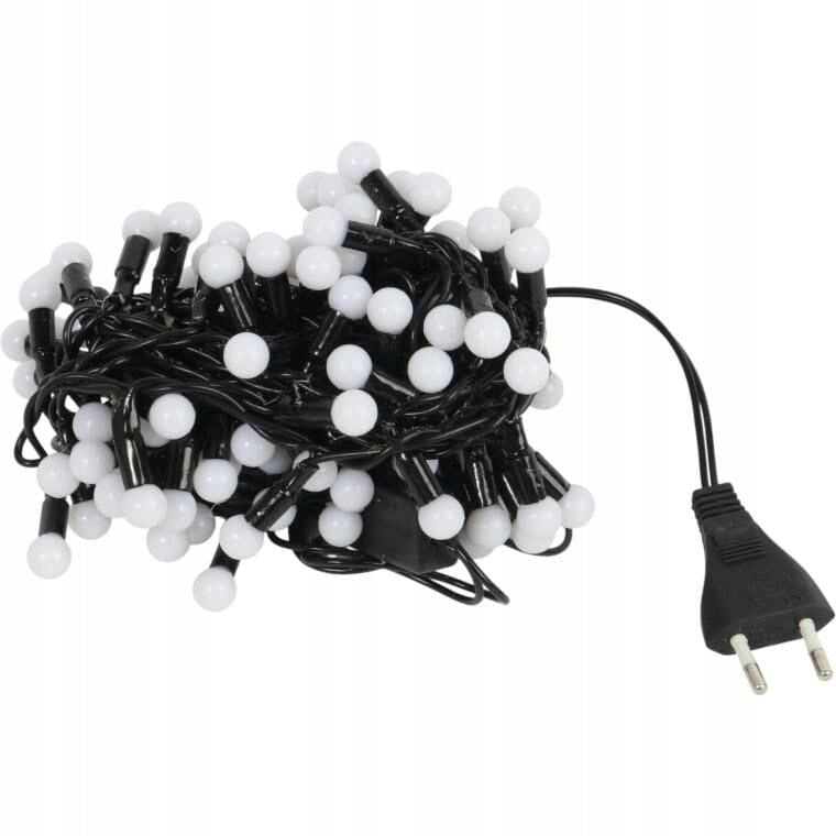 Mėlynos Kalėdinės lemputės ant laido 100 LED perliukų 5,5 m GOLIAT