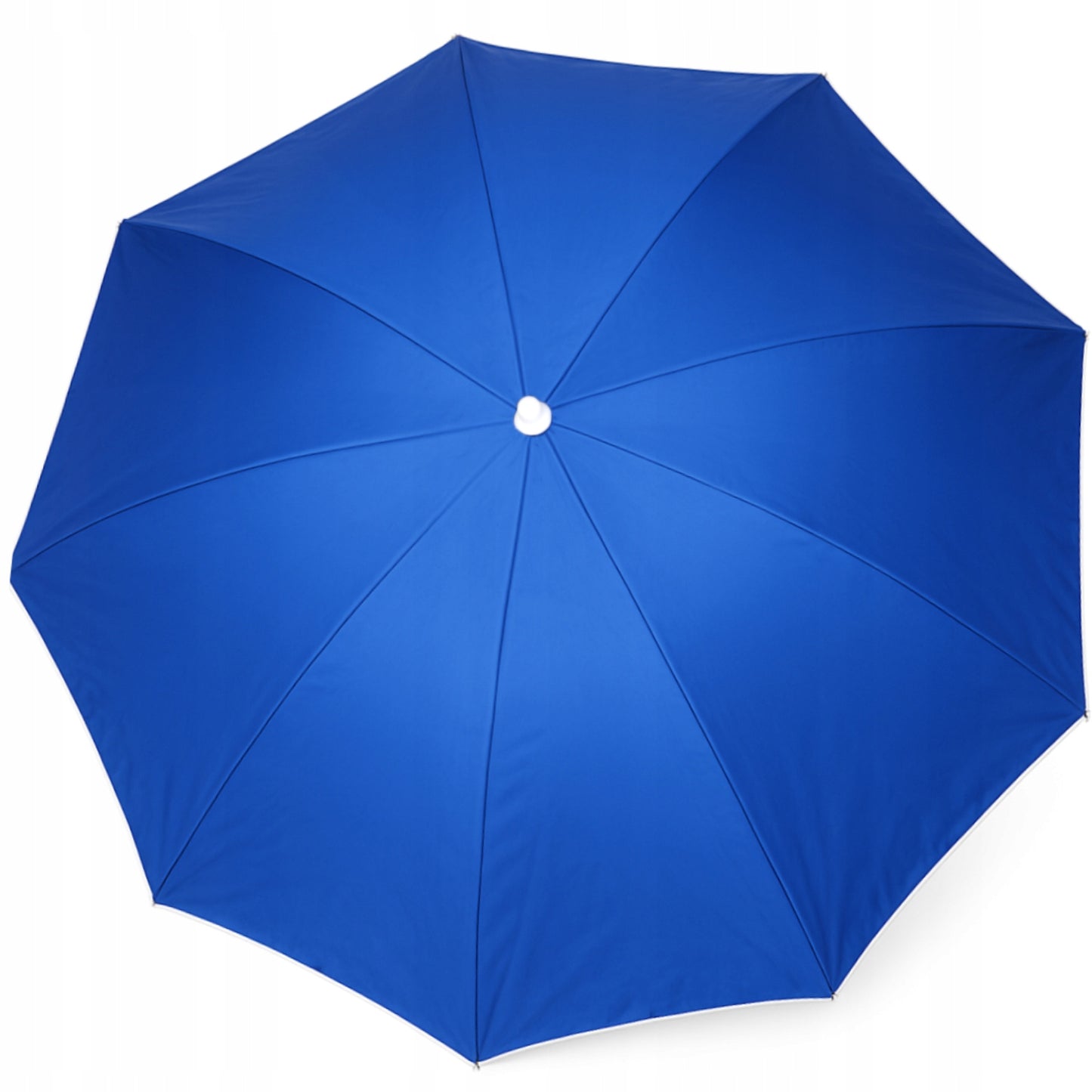 Mėlynas paplūdimio skėtis 180cm, reguliuojamas aukštis, tvirta medžiaga, su smaigu