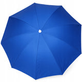 Mėlynas paplūdimio skėtis 180cm, reguliuojamas aukštis, tvirta medžiaga, su smaigu