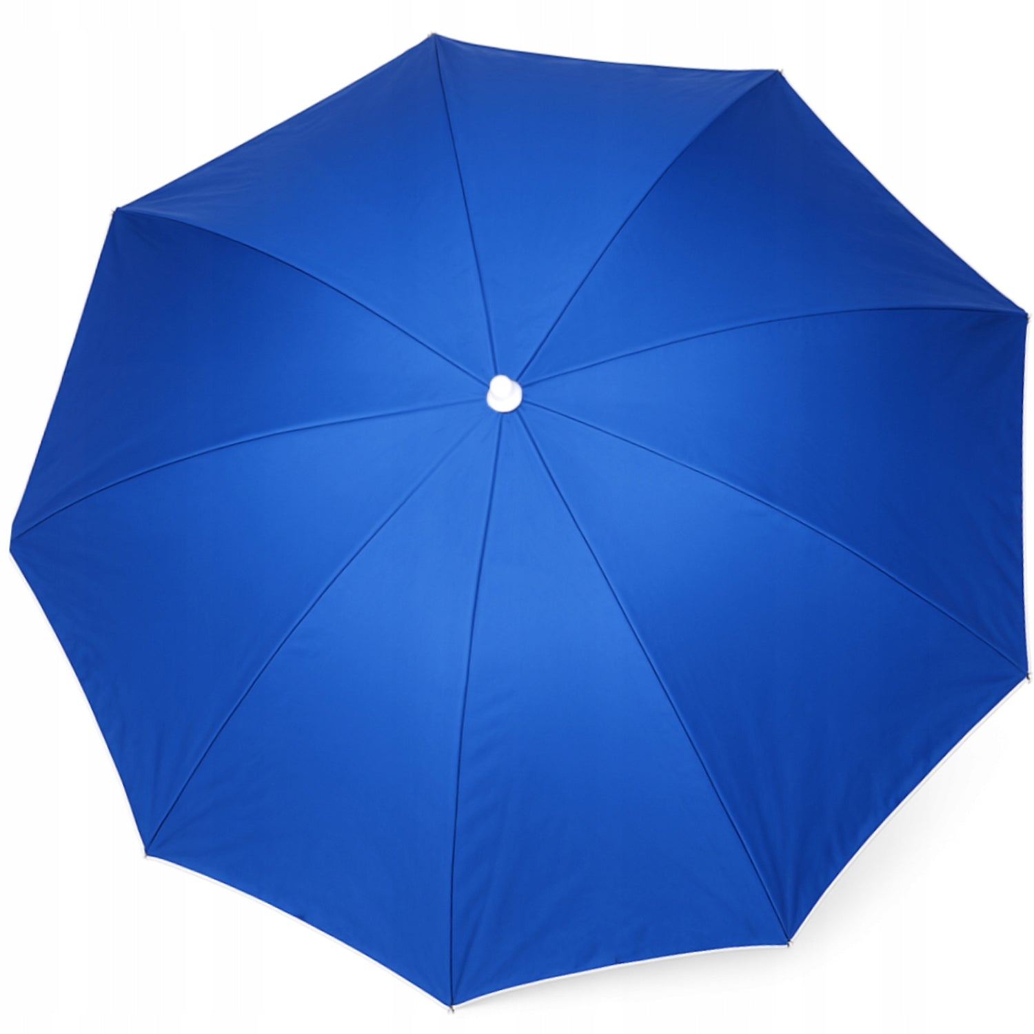 Mėlynas paplūdimio skėtis 180cm, reguliuojamas aukštis, tvirta medžiaga, su smaigu