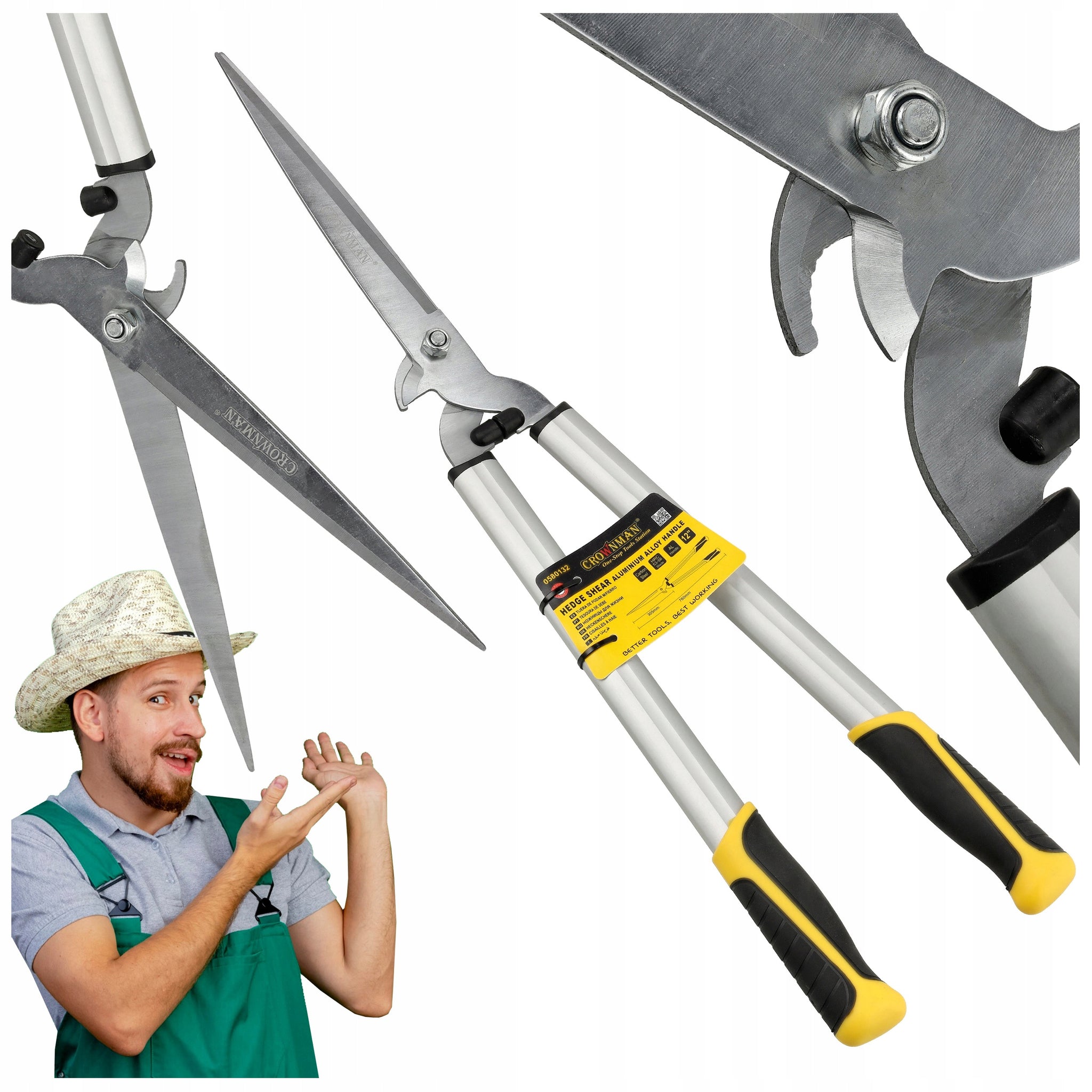 Sodo genėjimo žirklės, krūmams, augalams, 77cm