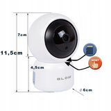 Besisukanti WiFi IP Kamera 3MP Audio Ultra HD Kūdikio monitorius Tuya Smart