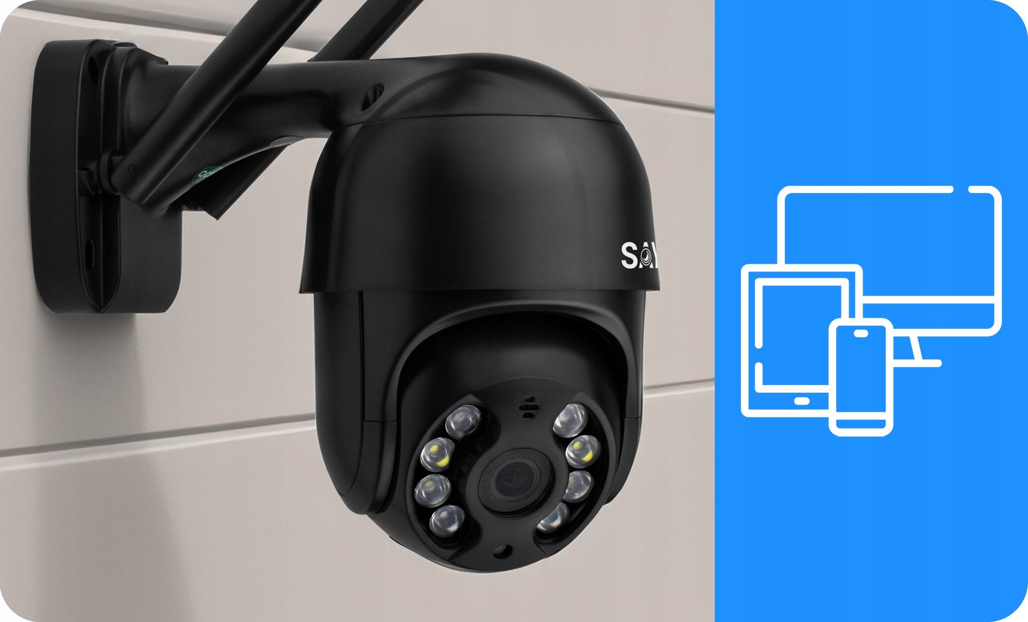 Sukama lauko kamera 8MP IP WiFi 4K ULTRA HD su priartinimu (zoom) ir judesio aptikimu 8MPx