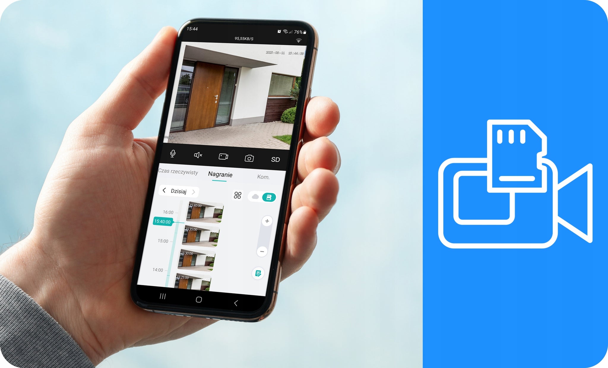 Sukama lauko kamera 8MP IP WiFi 4K ULTRA HD su priartinimu (zoom) ir judesio aptikimu 8MPx