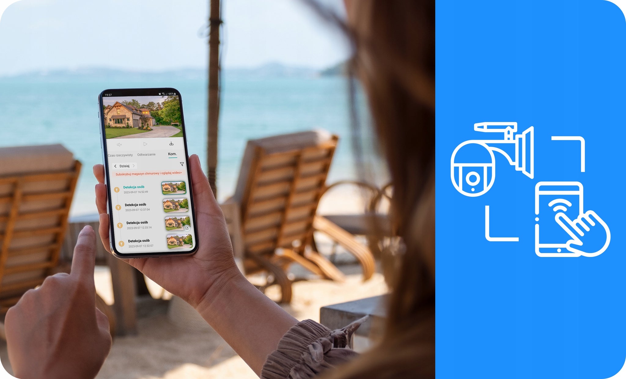 Sukama lauko kamera 8MP IP WiFi 4K ULTRA HD su priartinimu (zoom) ir judesio aptikimu 8MPx
