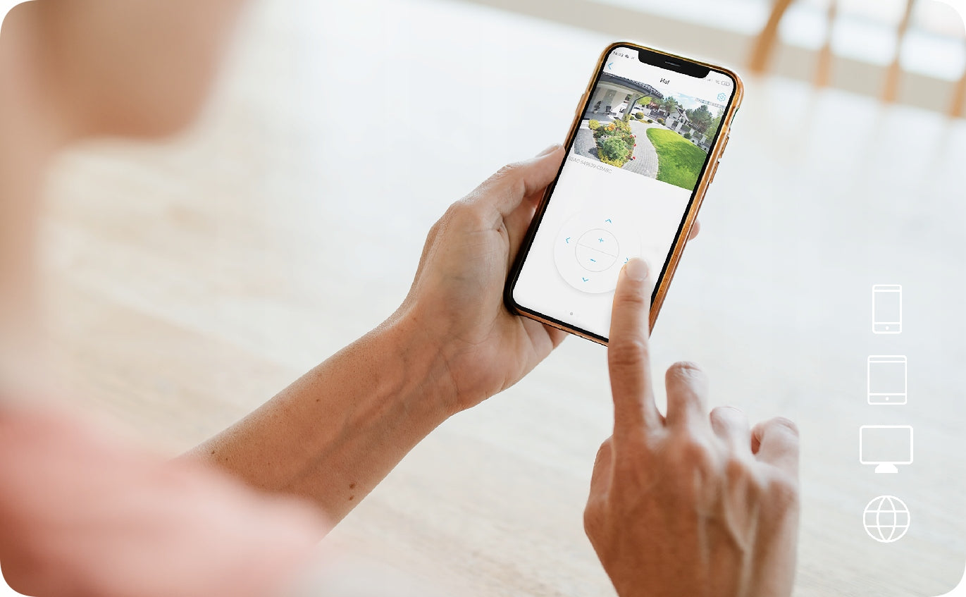 Sukama lauko IP Wi-Fi kamera, 3x priartinimas, 5MPx 2K