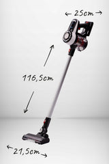 Belaidis vertikalus rankinis dulkių siurblys 3in1, be maišelio, su elektriniu šepečiu, 350W