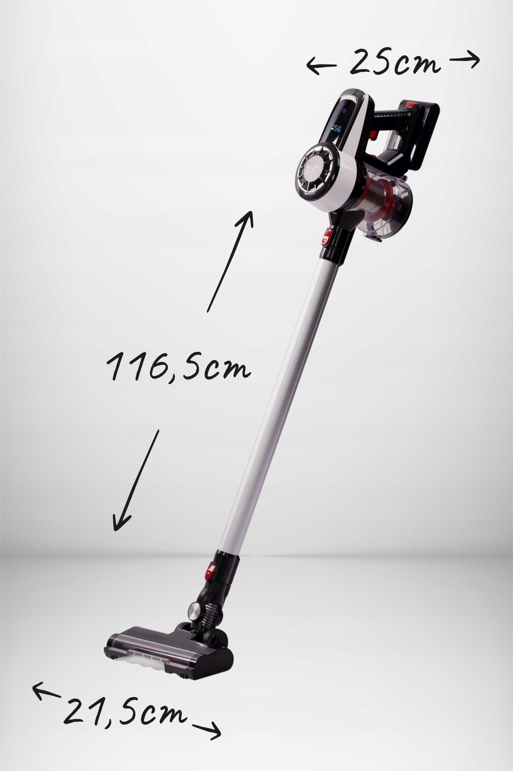 Belaidis vertikalus rankinis dulkių siurblys 3in1, be maišelio, su elektriniu šepečiu, 350W