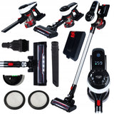 Belaidis vertikalus rankinis dulkių siurblys 3in1, be maišelio, su elektriniu šepečiu, 350W