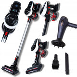 Belaidis vertikalus rankinis dulkių siurblys 3in1, be maišelio, su elektriniu šepečiu, 350W