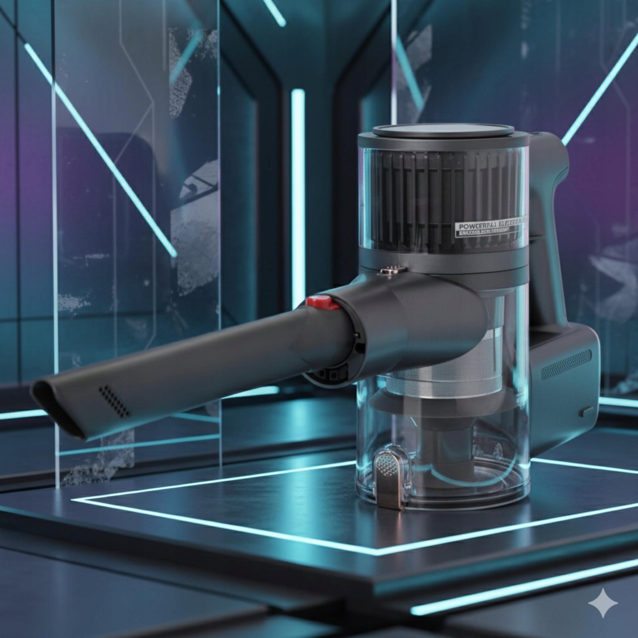 Belaidis vertikalus dulkių siurblys 31 kPa 400W HEPA elektrinis šepetys LED rankinis