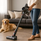 Belaidis vertikalus dulkių siurblys 31 kPa 400W HEPA elektrinis šepetys LED rankinis