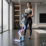 Belaidis vertikalus dulkių siurblys 31 kPa 400W HEPA elektrinis šepetys LED rankinis