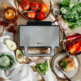 Sumuštinių keptuvas 2-in-1 PANINI Elektrinis grilis Tosteris 1400W NON-STICK