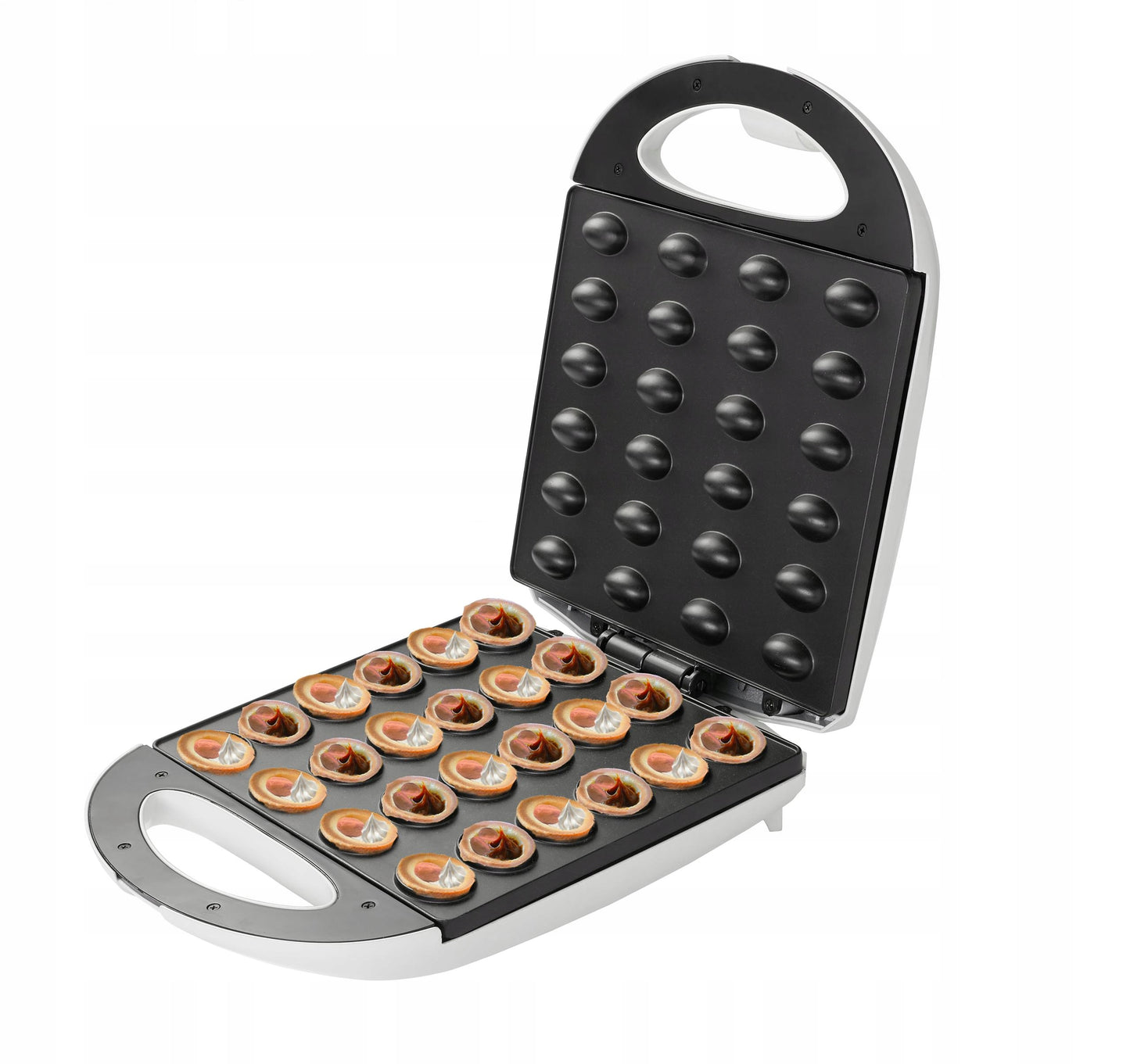 Kepimo aparatas forminiams sausainiams (riešutams), forma 24 vnt., Non-stick danga, 1600W, Receptai