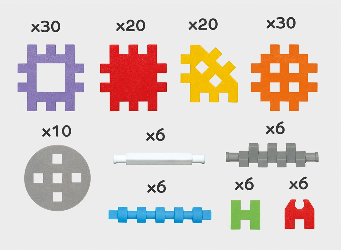 Sumuoti vafliai KLOCKI mini WAFFLE 140 KONSTRUKTOR