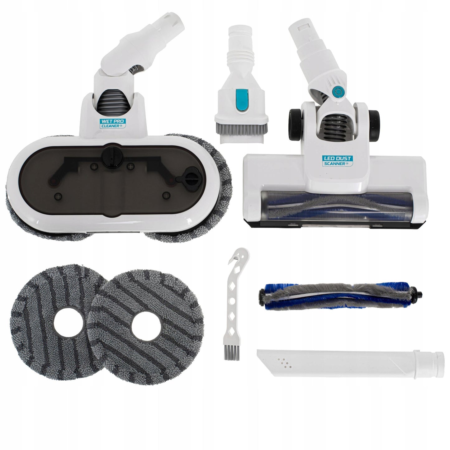 Belaidis dulkių siurblys su šluostymo funkcija 2-in-1 HEPA