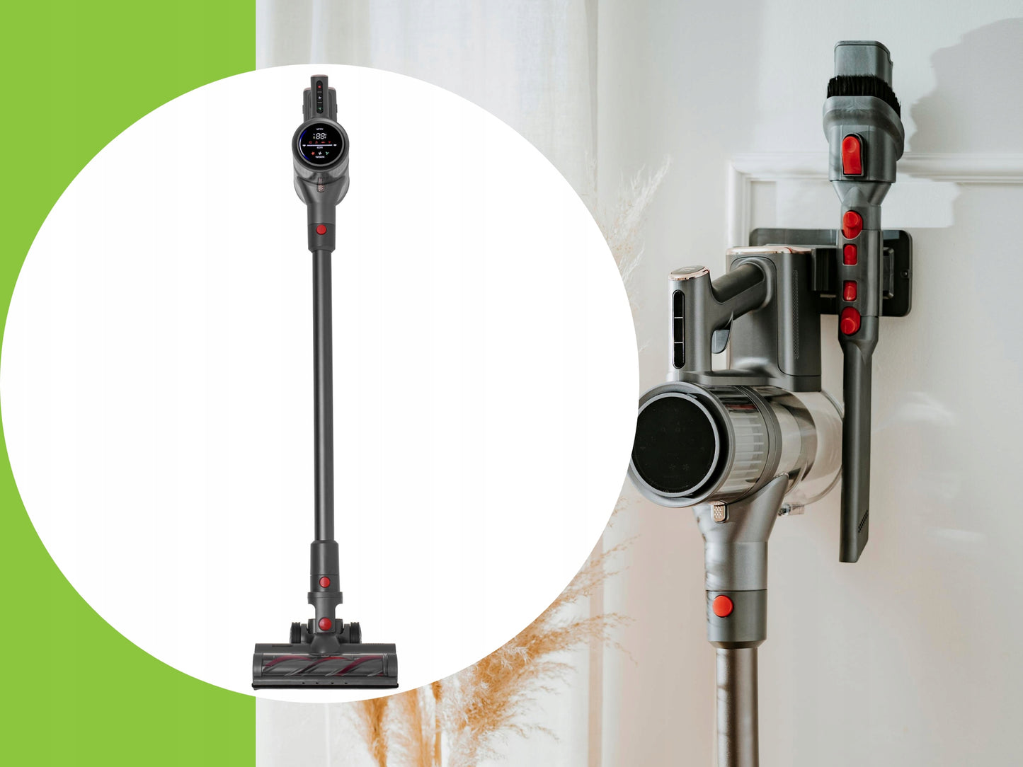 Belaidis vertikalus dulkių siurblys namams, 3in1, 400W, HEPA, elektrinis šepetys