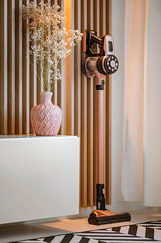 Belaidis vertikalus rankinis dulkių siurblys 2 viename, be maišelio, su elektriniu šepečiu ir HEPA filtru