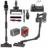 Vertikalus dulkių siurblys 2 baterijos 31000 Pa Elektrinis šepetys EPA 12 LED