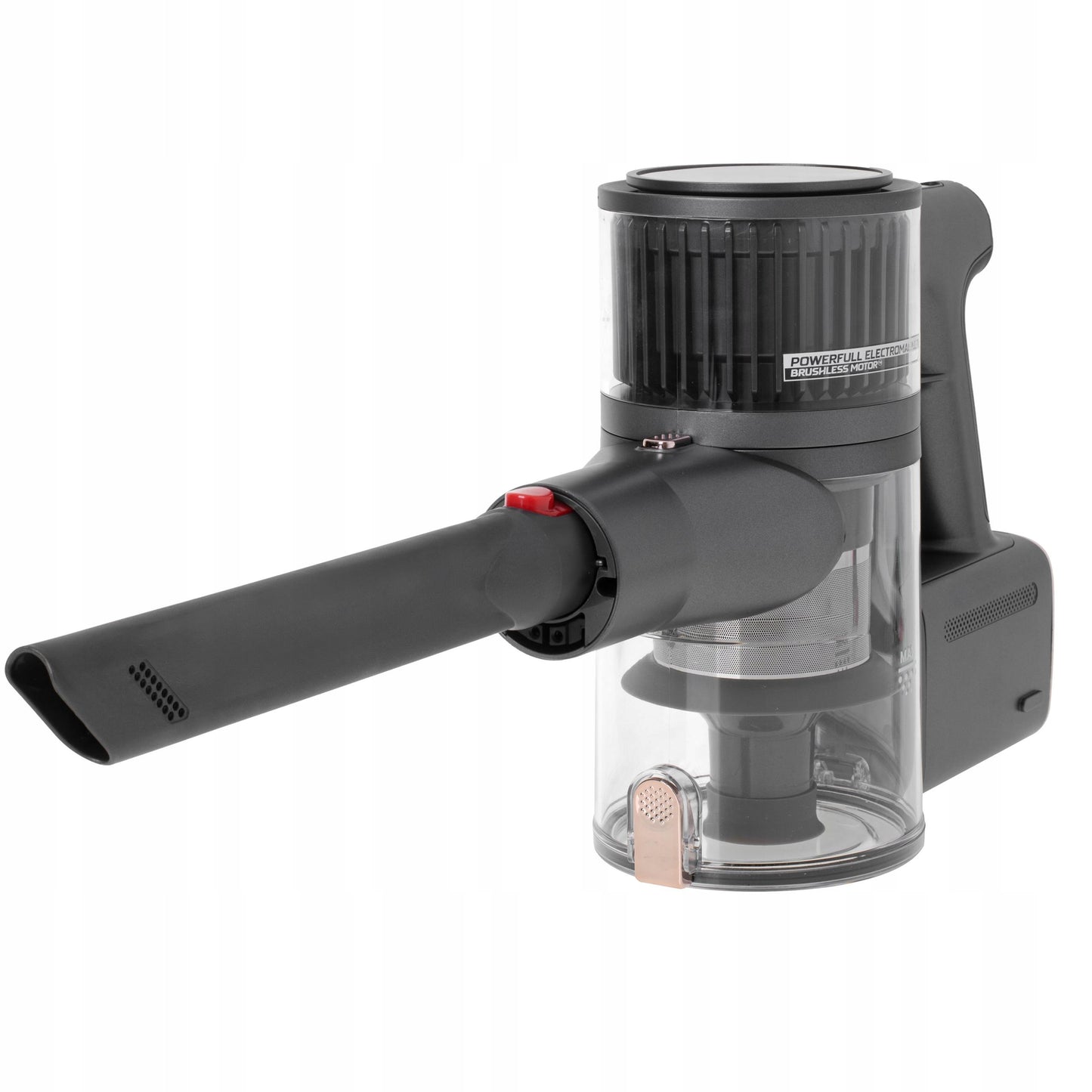 Belaidis vertikalus dulkių siurblys 400W 29,6V, be maišelio, su elektriniu šepečiu, lengvas