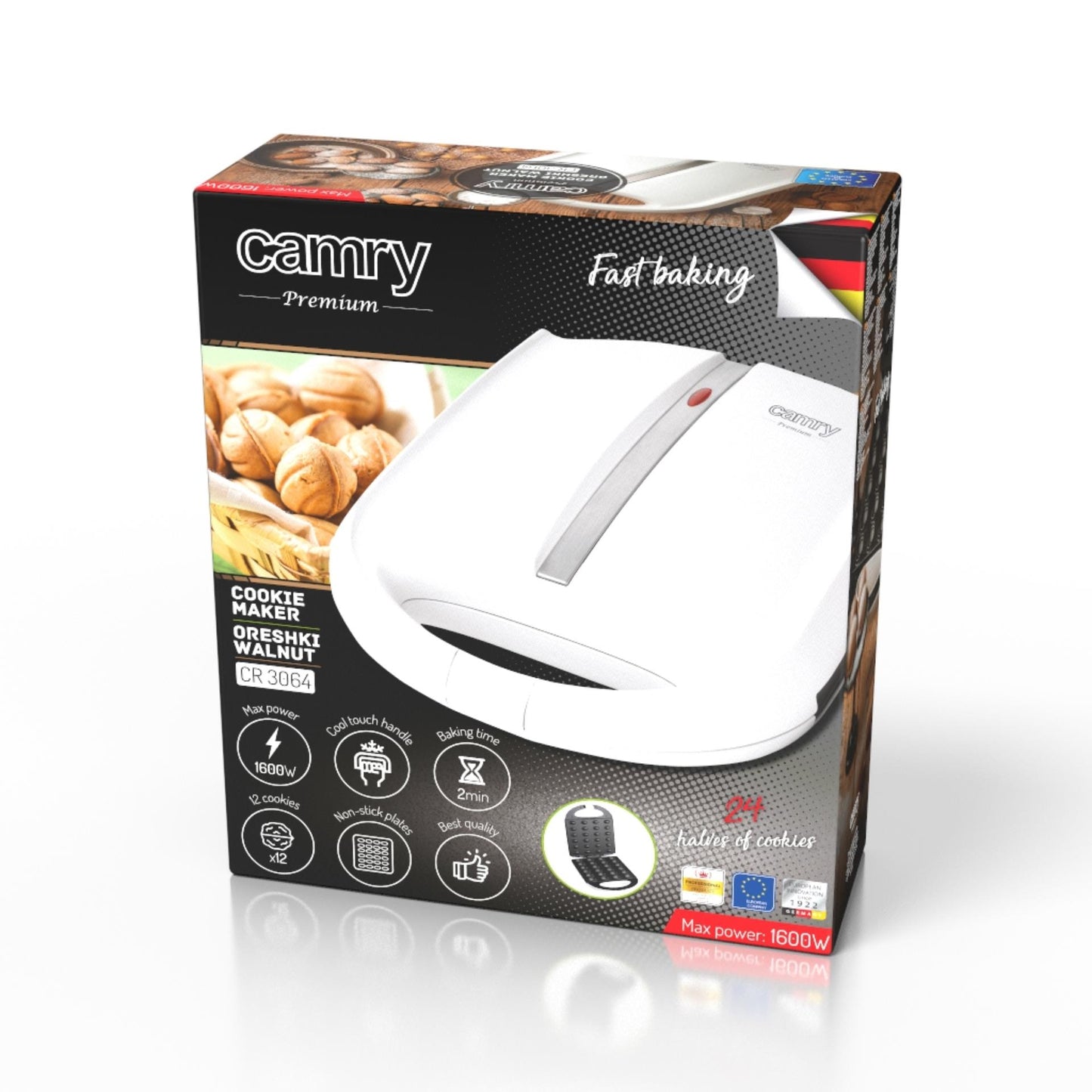 Elektrinis riešutėlių ir sausainėlių kepimo aparatas, virtuvės smulkūs buitiniai prietaisai, 24 vnt.