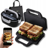 Sumuštinių keptuvas Panini Grill 1400W + Elektrinė pietų dėžutė