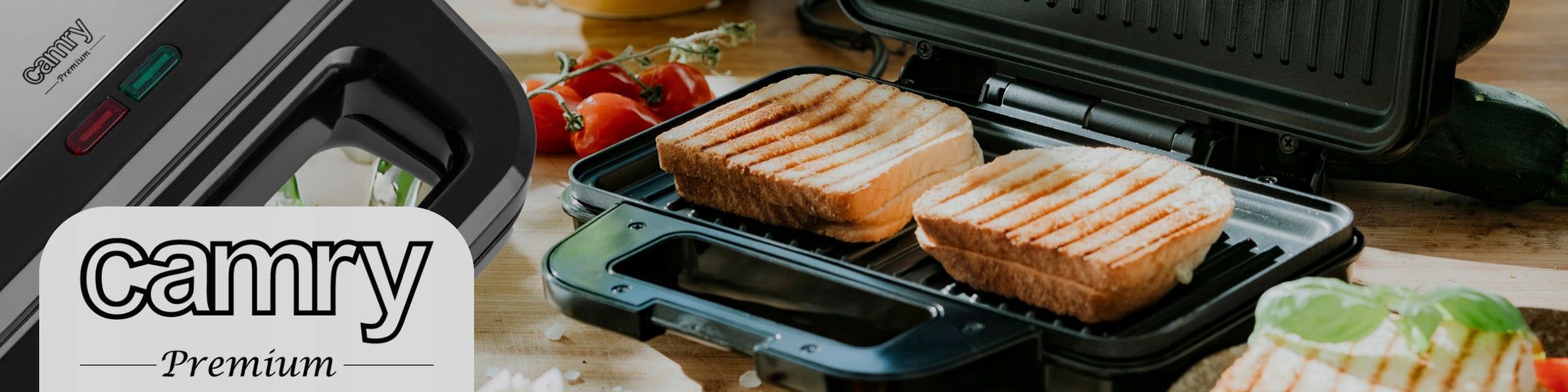 Elektrinis sumuštinių keptuvas Panini Grill, 1400W su nepridegančia danga